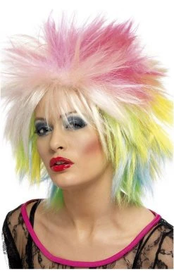 Smiffys Colourful 80s Wig