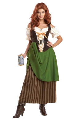 California Costumes Around The World Ladies Tavern Maiden Costume