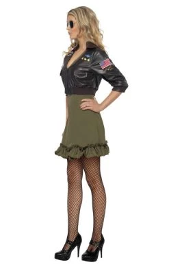 Smiffys Top Gun Diva Costume Military