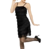 Smiffys Black Flapper Dress All Decades /Era Costumes