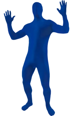 Orion Costumes Adult Second Skin Suit Blue Costumes Under £20