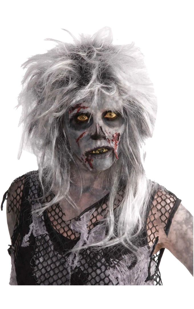 Morris Costumes Punk Zombie Grey Wig Halloween 3 Morris Costumes Punk Zombie Grey Wig Halloween