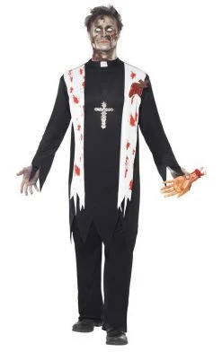 Smiffys Zombie Priest Costume Priest & Nun