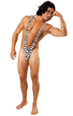 Orion Costumes Adult Zebra Borat Mankini Costumes Under £20