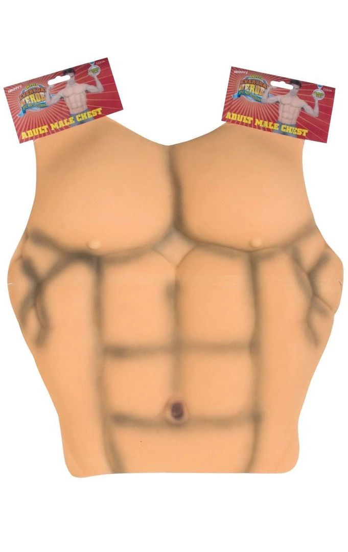 Smiffys Novelty Muscle Man Chest 4 Smiffys Novelty Muscle Man Chest