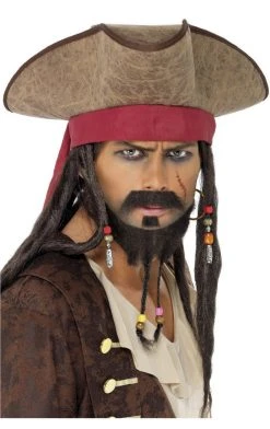 Smiffys Jack Sparrow Pirate Hat Pirates