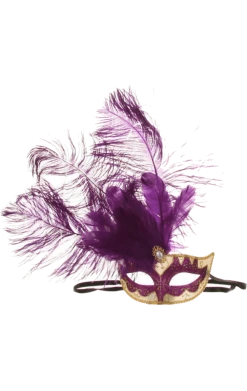 Smiffys Purple Venetian Masquerade Facepiece