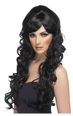 Smiffys Black Pop Starlet Wig Music & Pop/Rock Stars