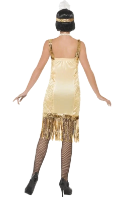 Smiffys Golden Flapper Costume
