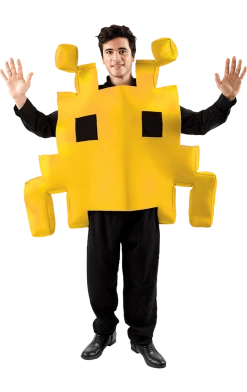Orion Costumes Yellow Space Invader Costume