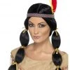 Smiffys Around The World Native American Black Wig 2 Smiffys Around The World Native American Black Wig