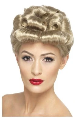 Smiffys All Decades /Era Costumes 40s Light Blonde Wig Accessory
