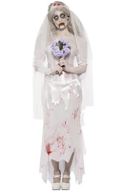 Smiffys Wedding Dead Bride Halloween Costume