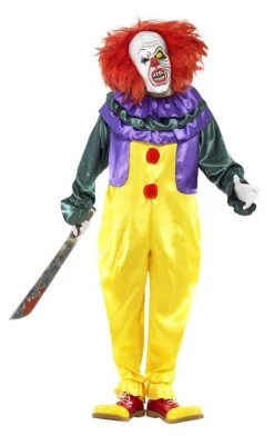 Smiffys Adult Penny The Wise Scary Clown Costume Circus