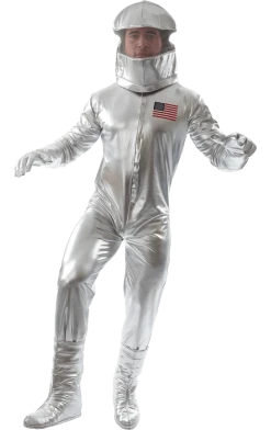 Orion Costumes Mens Traditional Silver Astronaut Costume American / USA