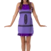 Orion Costumes Costumes Under £20 Womens Purple Crayon Dress Costume