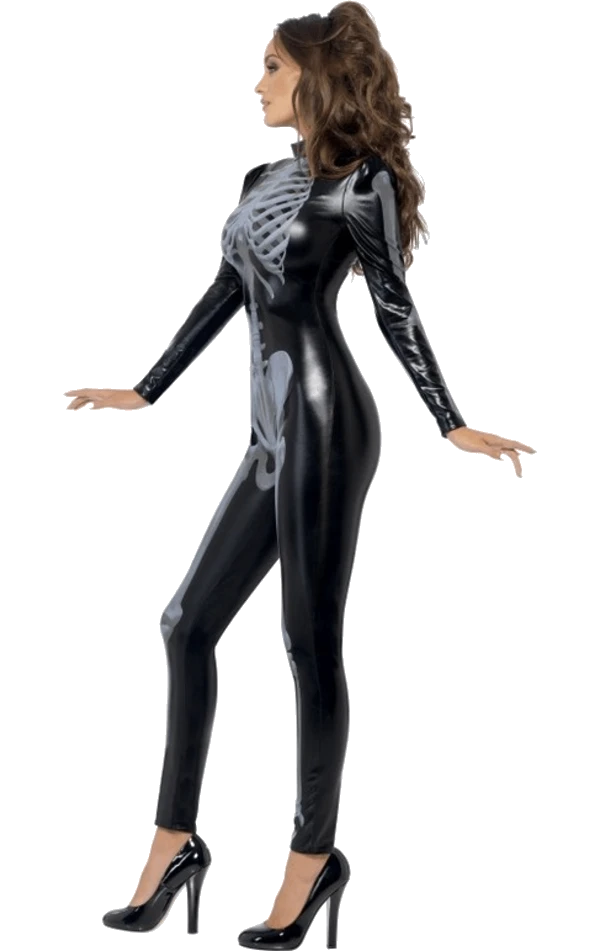 Smiffys Ladies Sexy Halloween Skeleton Costume 4 Smiffys Ladies Sexy Halloween Skeleton Costume