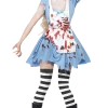 Smiffys Book Characters Adult Zombie Alice Costume