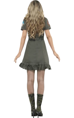 Smiffys Military Ladies Deluxe Top Gun Costume 7 Smiffys Military Ladies Deluxe Top Gun Costume