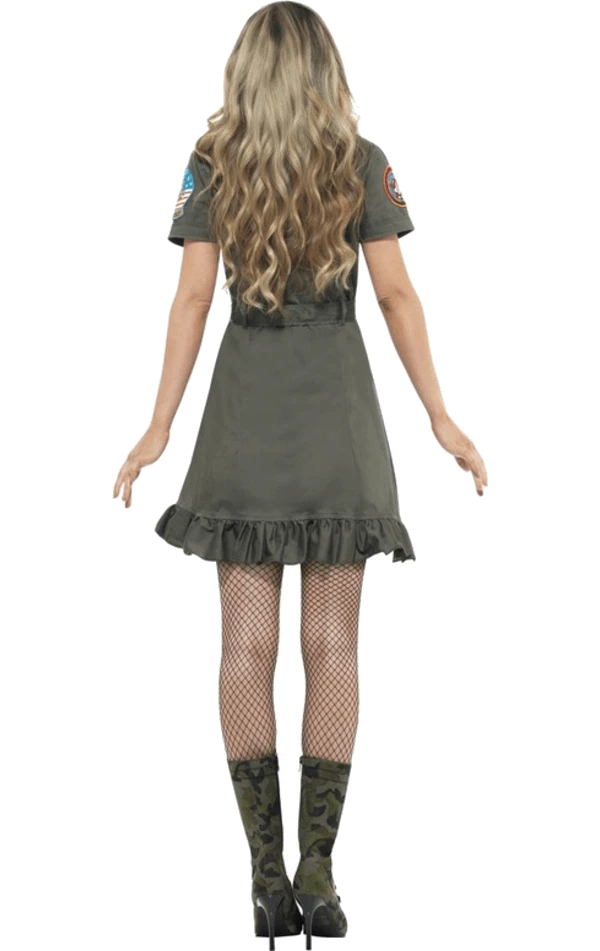 Smiffys Military Ladies Deluxe Top Gun Costume 5 Smiffys Military Ladies Deluxe Top Gun Costume