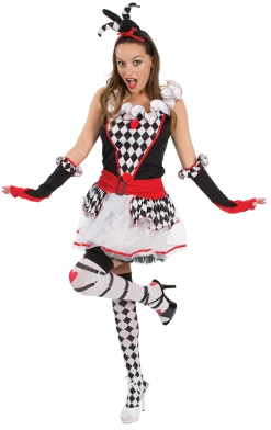 Orion Costumes Circus Ladies Harlequin Jester Costume