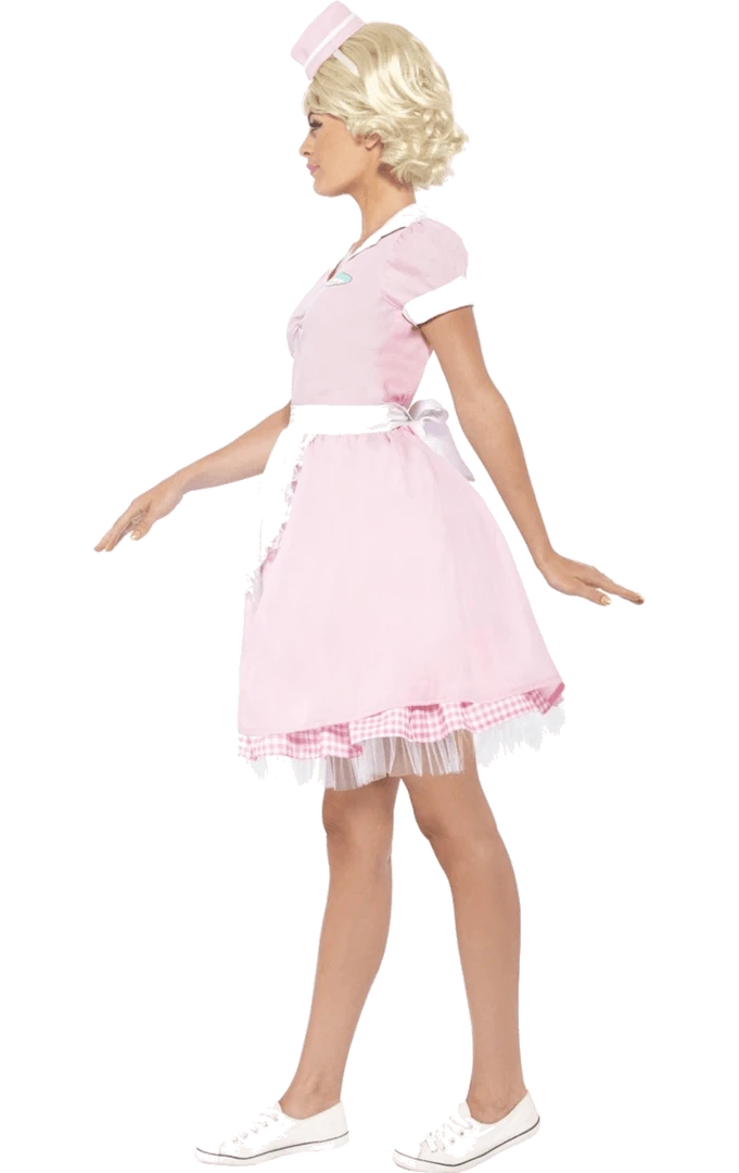 Smiffys 50s Diner Girl Costume 4 Smiffys 50s Diner Girl Costume