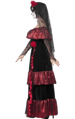 Smiffys Mexican Day Of The Dead Beauty Costume