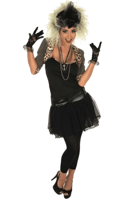 Fun Shack Adult Womens 80s Pop Star Costume Music & Pop/Rock Stars