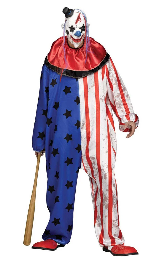 Palmer Circus Stars And Stripes Clown Costume 3 Palmer Circus Stars And Stripes Clown Costume