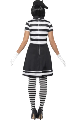 Smiffys Womens Mime Artist Costume 7 Smiffys Womens Mime Artist Costume