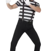 Smiffys Mens Mime Artist Costume 1 Smiffys Mens Mime Artist Costume