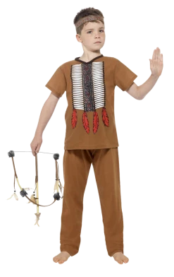 Smiffys Kids Native Indian Warrior Costume