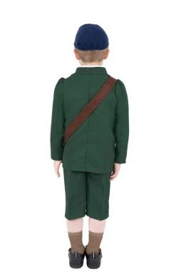 Smiffys Book Characters Kids WW2 Evacuee Boy Costume