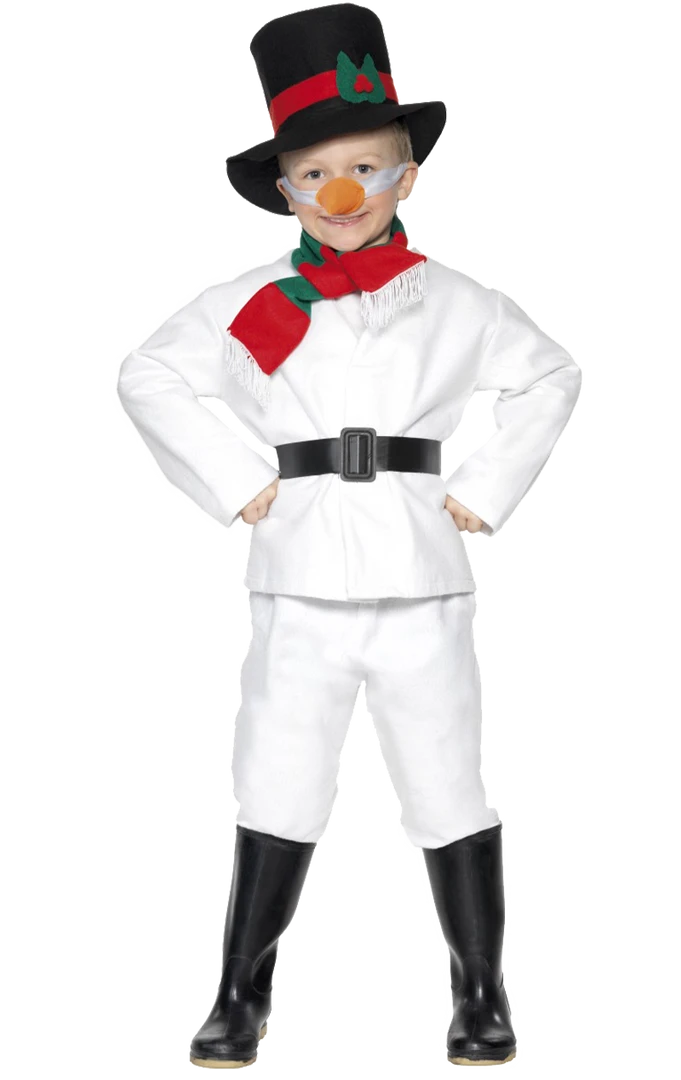 Smiffys Kids Snowman Costume Christmas 3 Smiffys Kids Snowman Costume Christmas