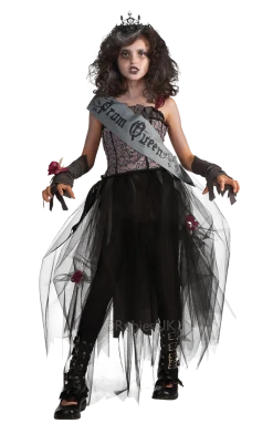 Rubies Queens Kids Gothic Prom Queen Costume