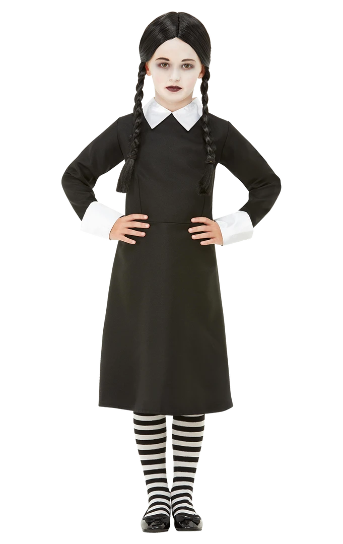 Smiffys Kids Wednesday Costume 3 Smiffys Kids Wednesday Costume