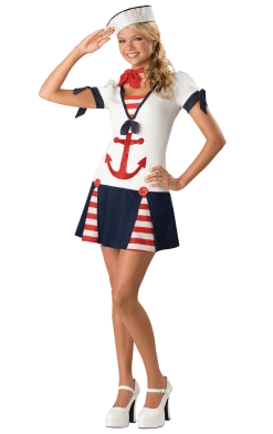 InCharacter Costumes Teen Sassy Sailor Costume