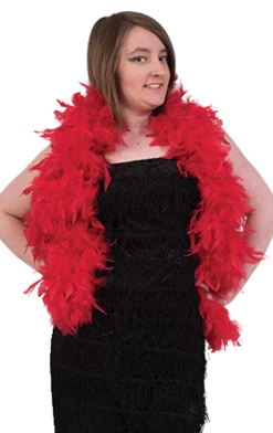 Generic Red Feather Boa Accessory