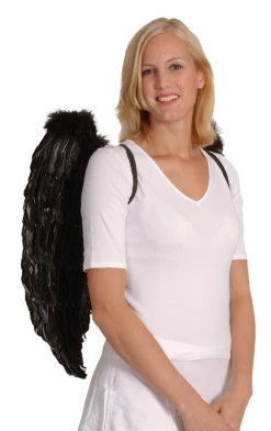 Boland Black Angel Wings - Large Angels
