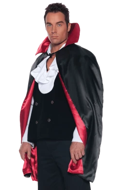 Underwraps Reversible Black/Red Cape Halloween
