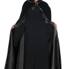 Underwraps Halloween 63'' Black Velvet & Satin Cape 1 Underwraps Halloween 63'' Black Velvet & Satin Cape