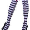 Smiffys Alice In Wonderland Stripy Bow & Glitter Stockings