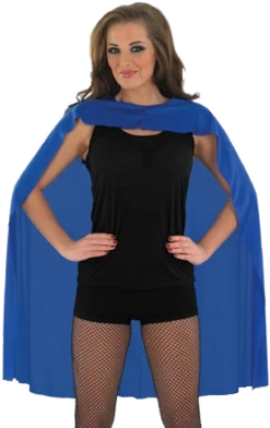 Generic Book Characters Classic Blue Superhero Cape