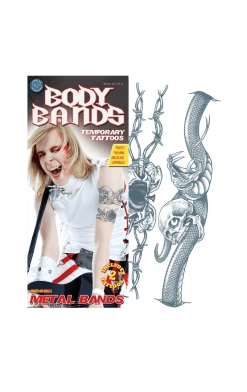 Tinsley Transfers Snake Body Band Tattoo