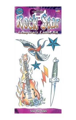 Tinsley Transfers Rockstar Tattoo Set Accessory