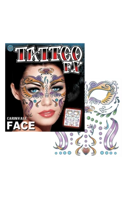 Tinsley Transfers All Accessories Carnivale Face Tattoo Accessory