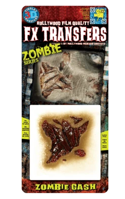 Tinsley Transfers Halloween Zombie Gash FX Transfer