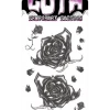 Tinsley Transfers Black Roses Goth Tattoo Punk