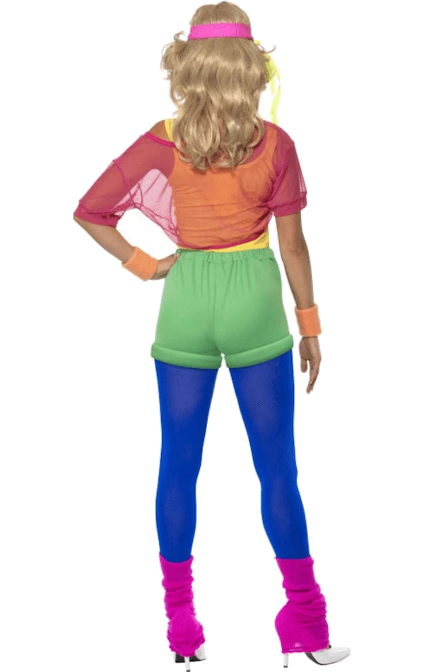 Smiffys Womens Let's Get Physical Costume 5 Smiffys Womens Let's Get Physical Costume