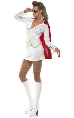Smiffys American / USA Elvis White Costume